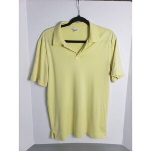 Calvin Klein Mens Short Sleeve‎ Cotton Polo Shirt Pastel Yellow Size S